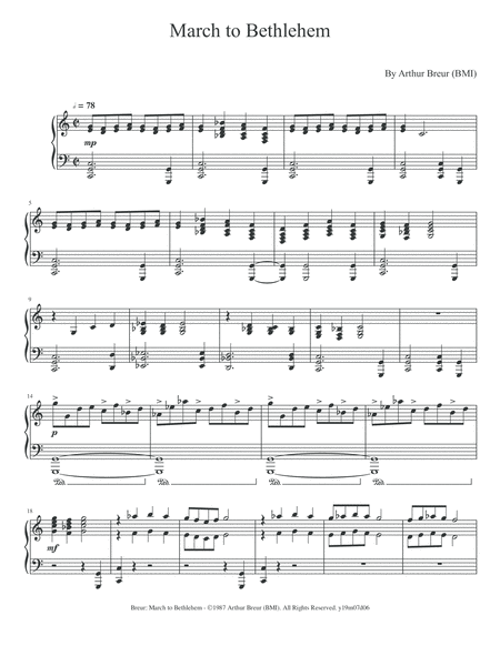 March To Bethlehem Piano Solo Page 2