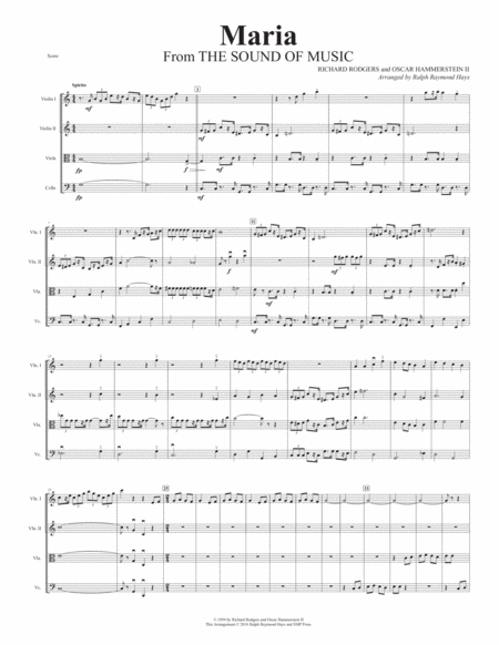 Maria From The Sound Of Music For String Quartet Page 2