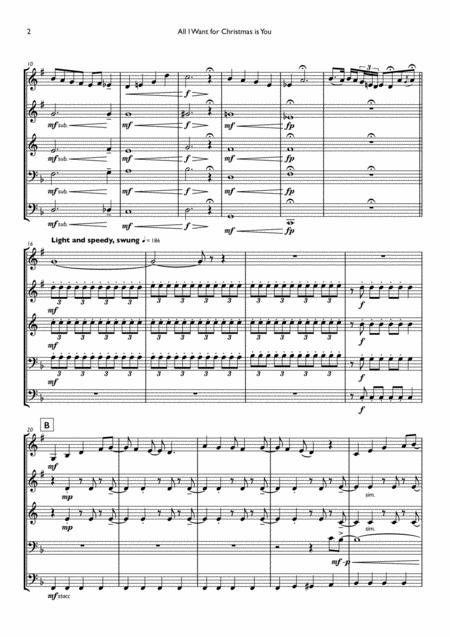 Mariah Carey All I Want For Christmas Is You For Brass Quintet New And Improved Arrangement Page 2