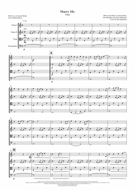 Marry Me String Quartet Page 2