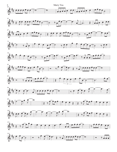 Marry You Bari Sax Page 2