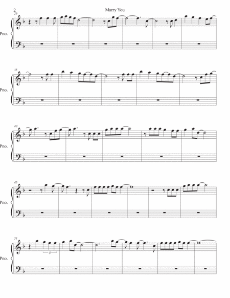 Marry You Piano Page 2