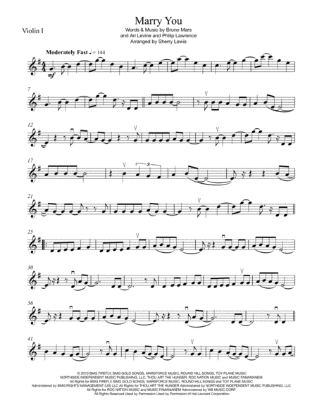Marry You String Trio For String Trio Page 2