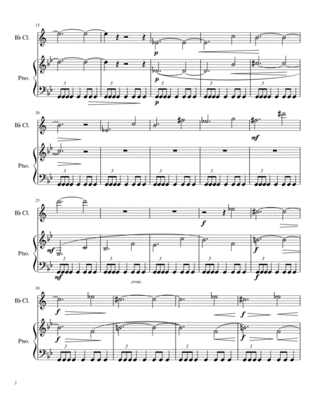 Mars From The Planets For Clarinet And Piano Page 2