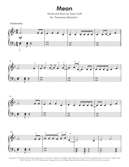 Mean Easy Piano Page 2