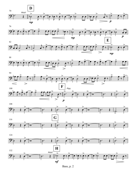 Mechthild Von Magdeburg Minnelieder An Got 2005 For Chorus Harp And String Quintet Double Bass Part Page 2