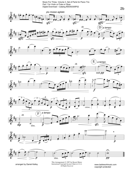 Meditation From Thais For Piano Trio Page 2