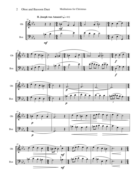 Meditations For Christmas Russian Chant For Oboe And Bassoon Duet Page 2