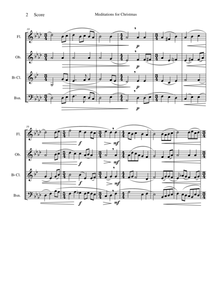 Meditations For Christmas Russian Chant For Woodwind Quartet Page 2