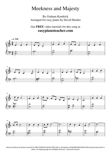 Meekness And Majesty This Is Your God Very Easy Piano With Free Video Tutorials Page 2