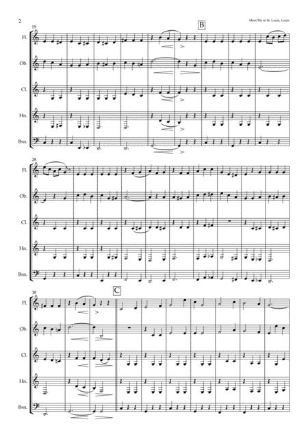 Meet Me In St Louis For Wind Quintet Page 2