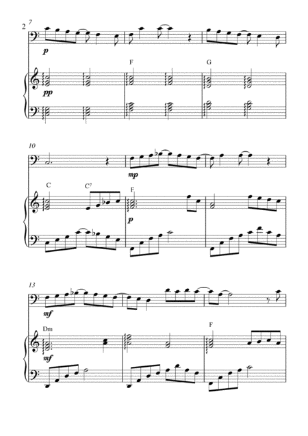 Melody Fair Bassoon Solo And Piano Accompaniment Page 2