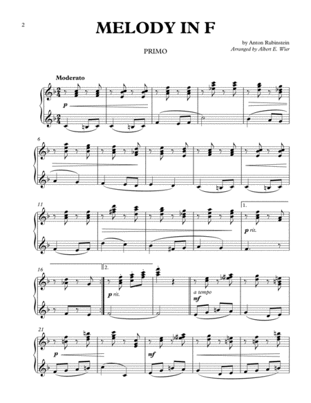 Melody In F Page 2