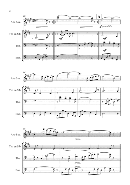 Memorias De Frica Out Of Africa Alto Saxophone Trumpet Trombone And Euphonium Page 2