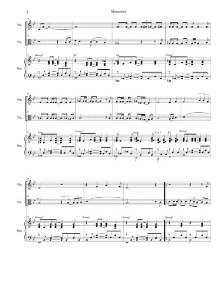 Memories Duet For Violin And Viola Alternate Version Page 2