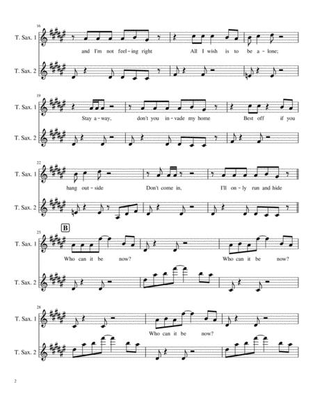 Men At Work Who Can It Be Now Tenor Sax Duet Page 2