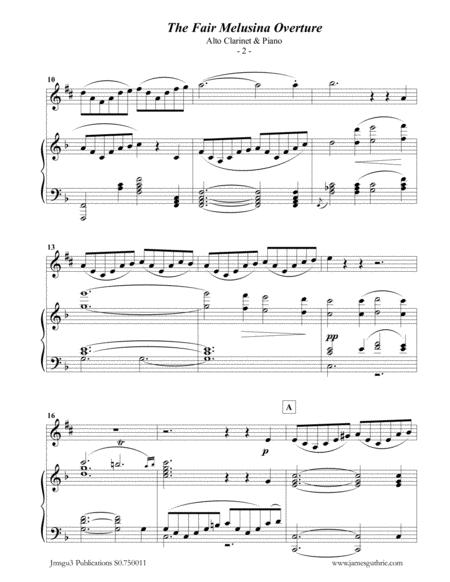 Mendelssohn The Fair Melusina Overture Op 32 For Alto Clarinet Piano Page 2