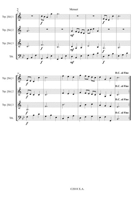 Menuet From Water Music Page 2