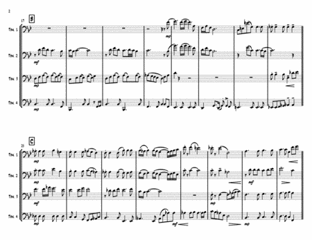 Merry Christmas Darling Trombone Quartet Page 2