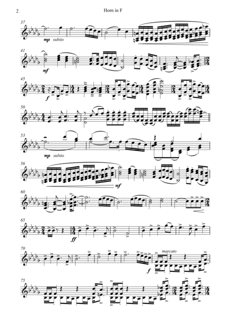 Metallica No Leaf Clover French Horn Page 2