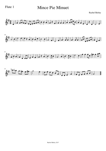 Mince Pie Minuet Flute Duet Page 2