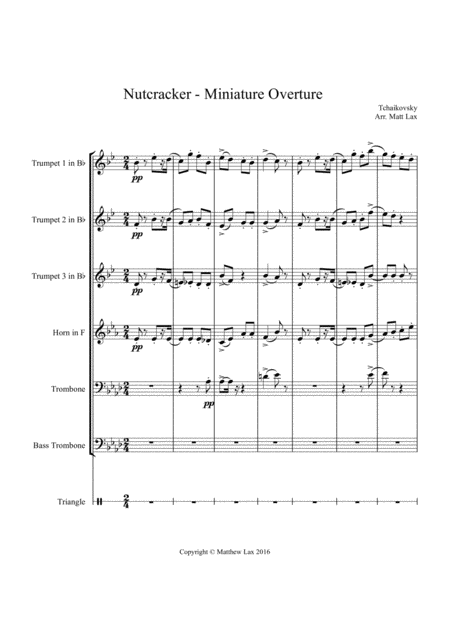 Miniature Overture From The Nutcracker Brass Septet Page 2