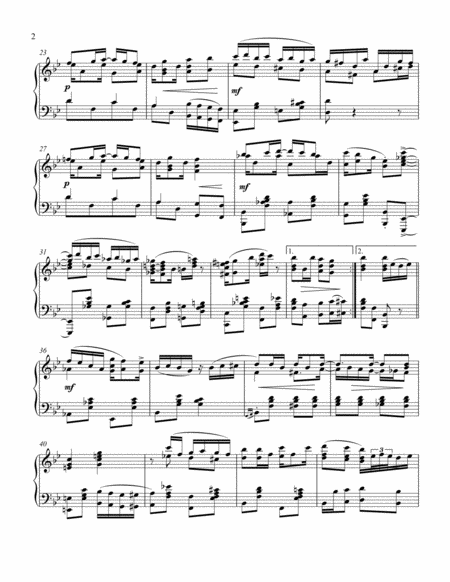 Mint Chocolate Rag For Solo Piano Page 2