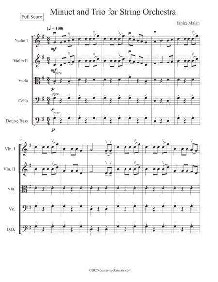 Minuet And Trio For String Orchestra Page 2