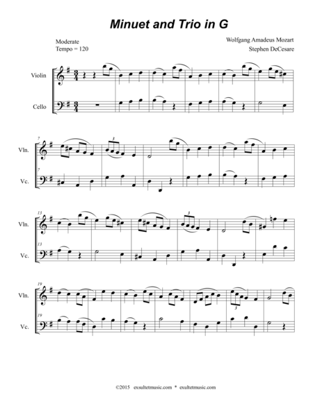 Minuet And Trio In G Page 2