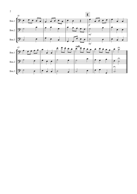 Minuet In G By Bach For Bassoon Trio Page 2