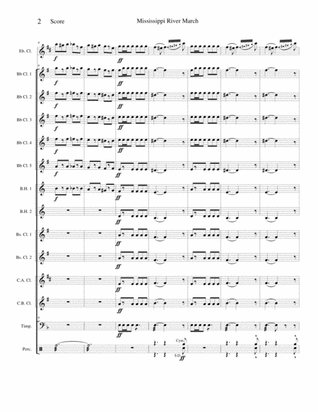 Mississippi River March American March Opus 160 Page 2