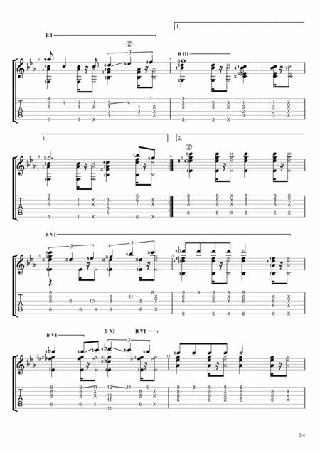 Misty Solo Guitar Tablature Page 2