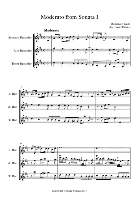 Moderato From Sonata I For Sat Recorder Trio Page 2