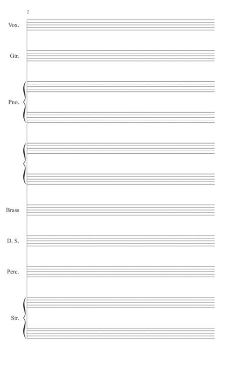 Modified Orchestral Template Manuscript Paper Page 2