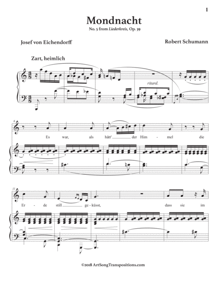 Mondnacht Op 39 No 5 C Major Page 2