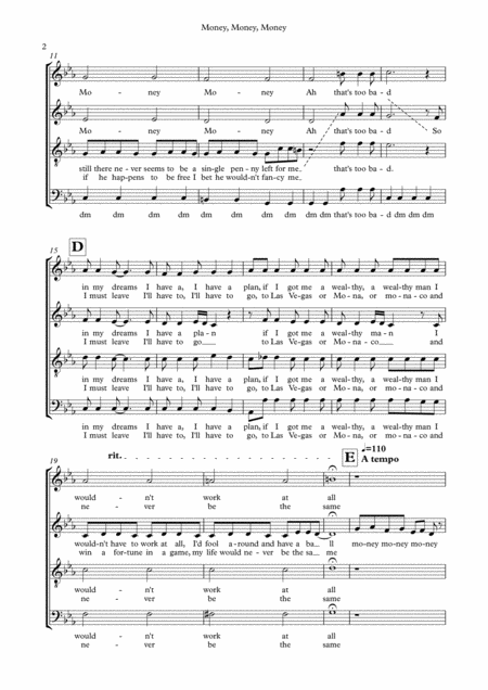 Money Money Money Satb Page 2