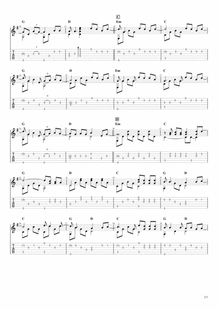 Monsters By Katie Sky Acoustic Guitar Page 2