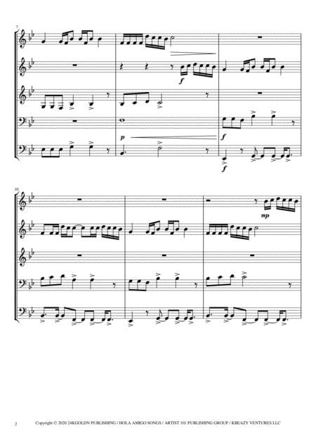 Mood 24kgoldn Brass Quintet Page 2