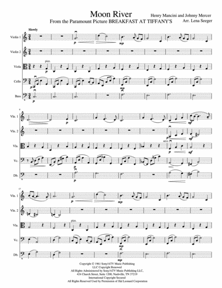 Moon River String Orchestra Page 2