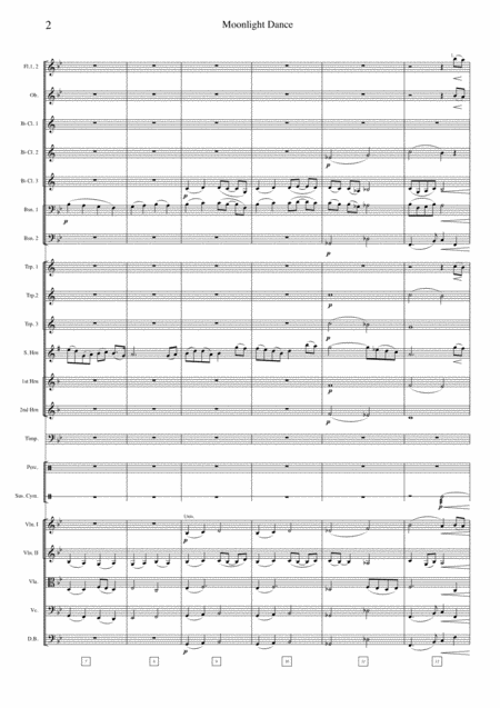 Moonlight Dance Symphonic Version Full Score Parts Page 2