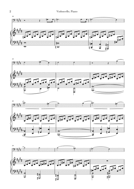 Moonlight Sonata For Cello And Piano Page 2