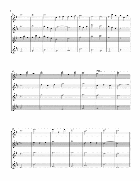 Morning Has Broken Arranged For Saxophone Quartet Page 2