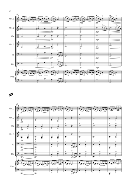 Morning Mood From Peer Gynt For String Orchestra Page 2