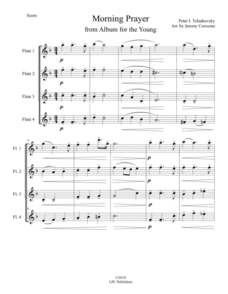 Morning Prayer For Flute Quartet Page 2