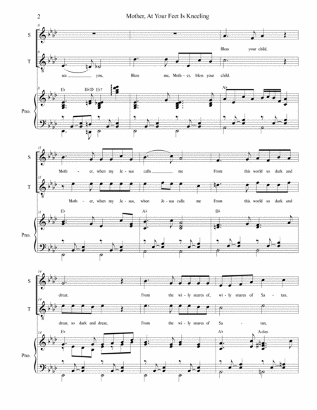 Mother At Your Feet Is Kneeling Duet For Soprano Tenor Solo Page 2