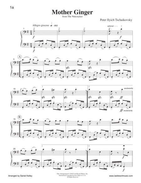 Mother Ginger From The Nutcracker For Cello Duet Bassoon Duet Or Cello And Bassoon Duet Music For Two Page 2