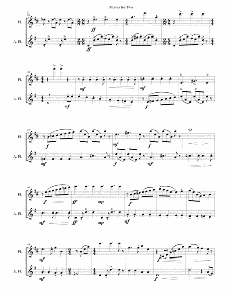 Moves For Two For Flute And Alto Flute Page 2