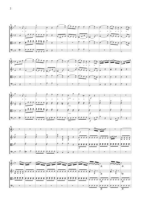 Mozart Alleluja For String Quartet Cm002 Page 2