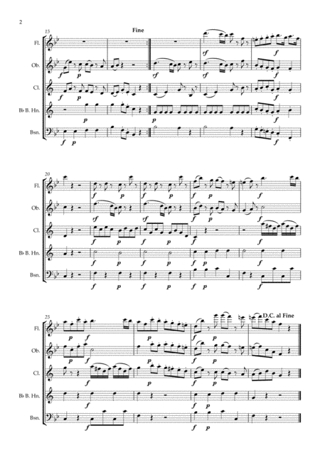 Mozart Balletmusik Zur Pantomime Les Petits Riens K299b K Anh 10 No 10 Pantomine Wind Quintet Page 2