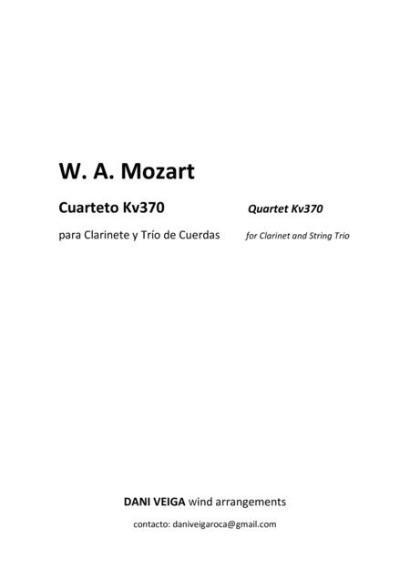 Mozart Clarinet Quartet Kv370 With String Trio From Oboe Quartet Page 2